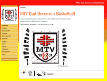 Tablet Screenshot of bevensen-basketball.de